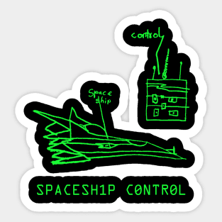 Spaceship Control Sticker